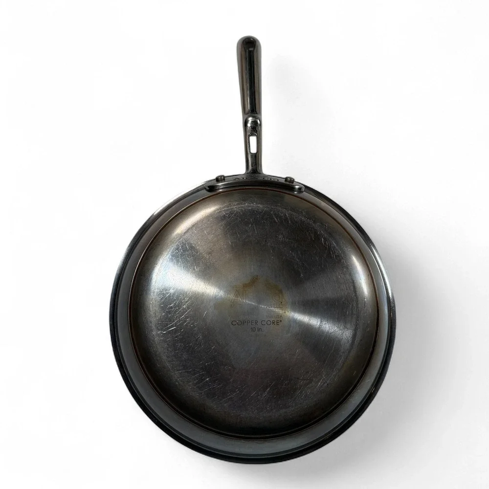 All Clad Copper Core 10 Inch Fry‎ Pan Skillet Stainless Steel Made USA